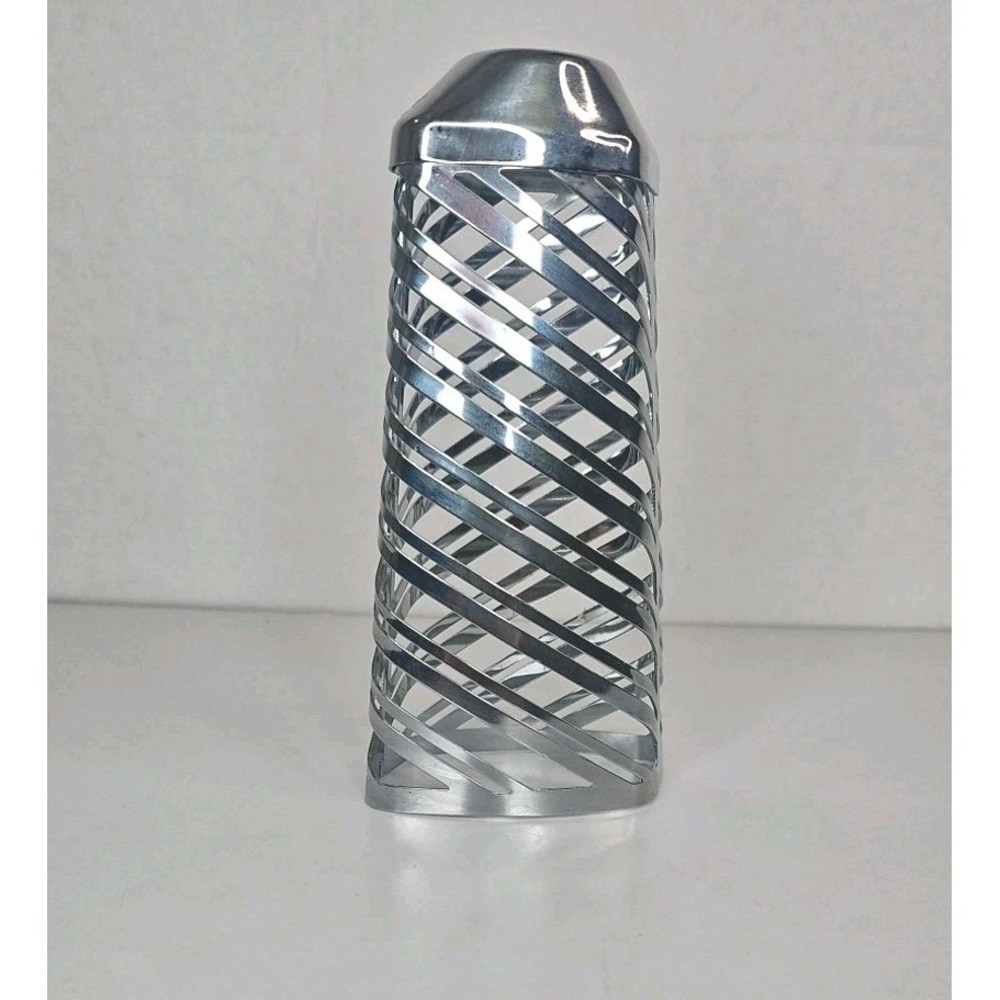 Bath & Body Works Soap Sleeve‎ Cover Holder Silver Stripes